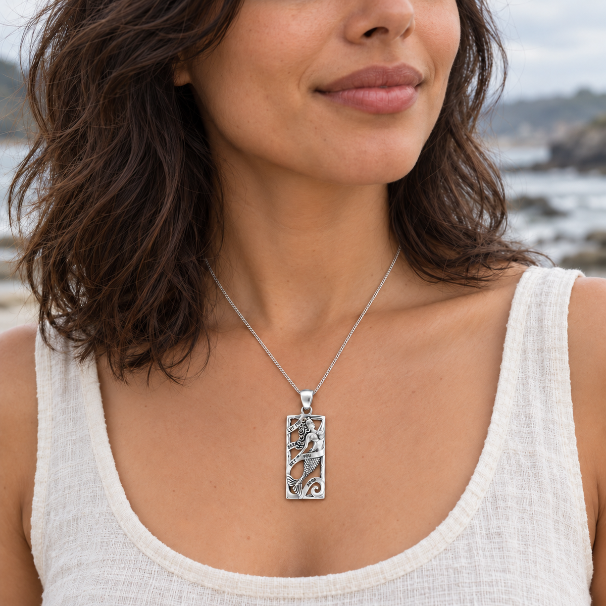 Silver Mermaid Pendant