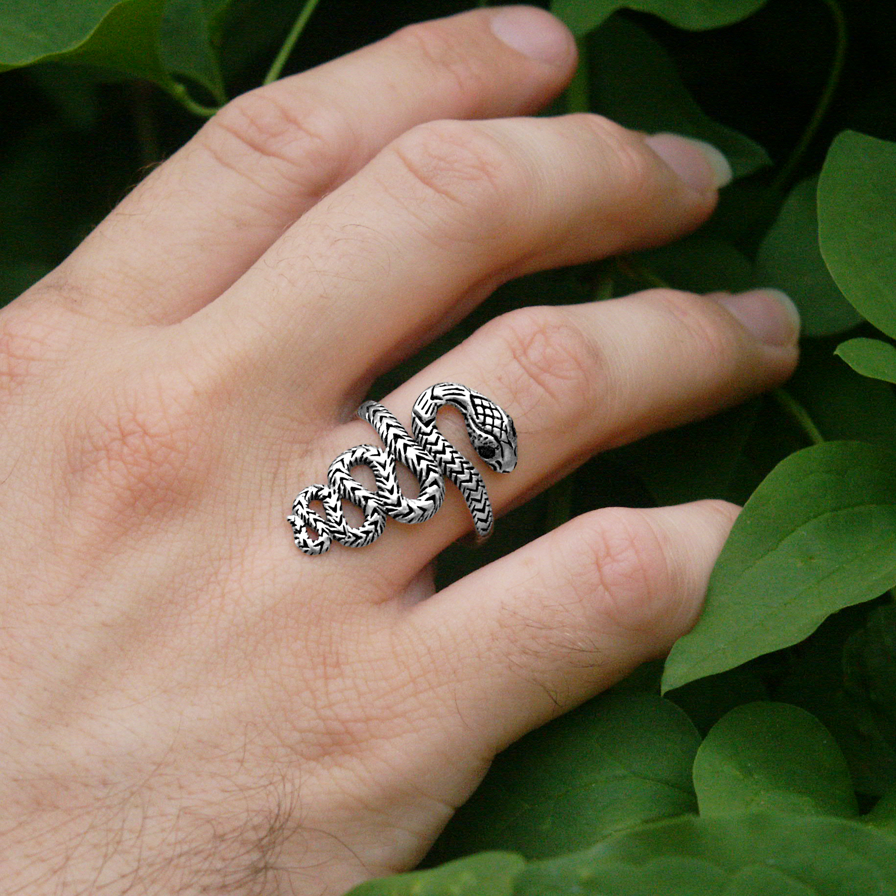Silver Snake Ring