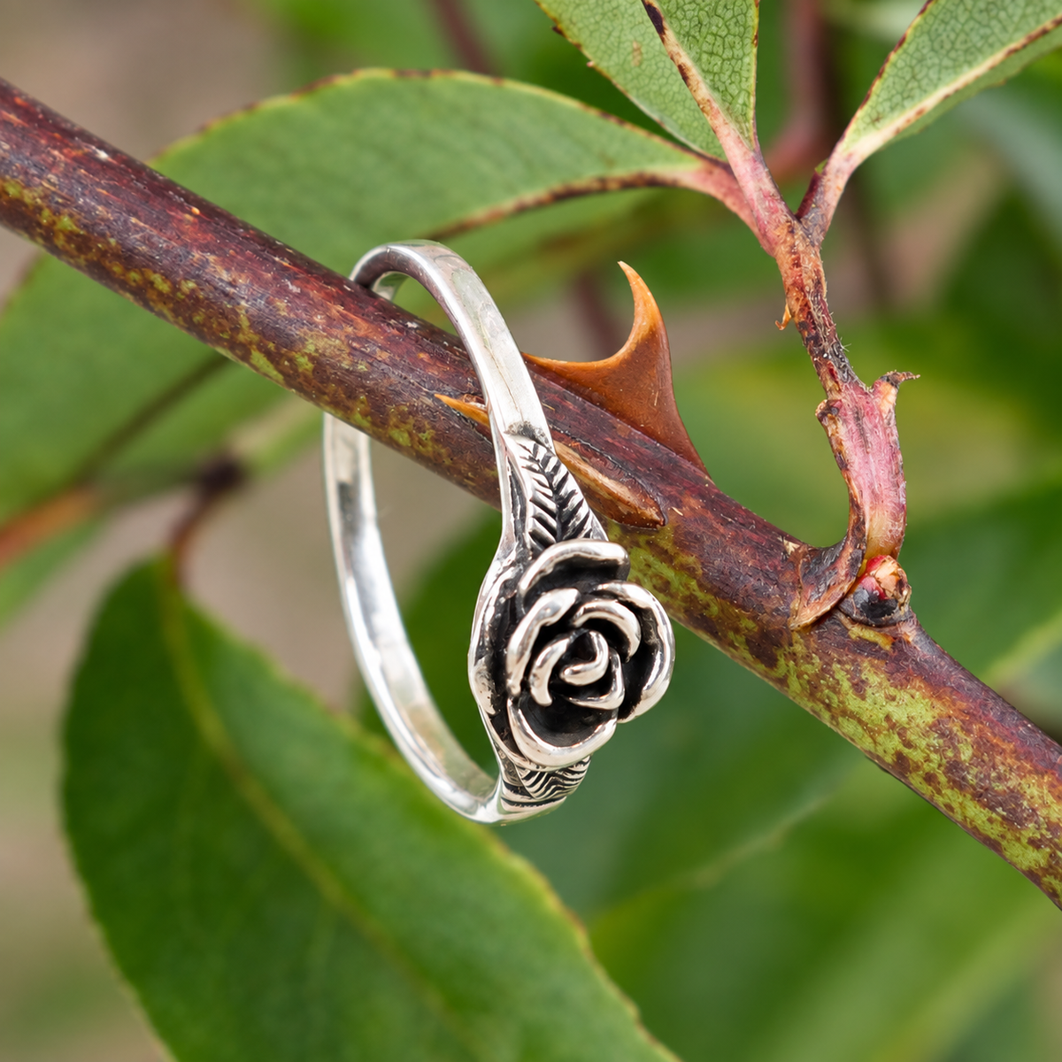 Sterling Silver Rose Ring – Symbol of Love and Beauty