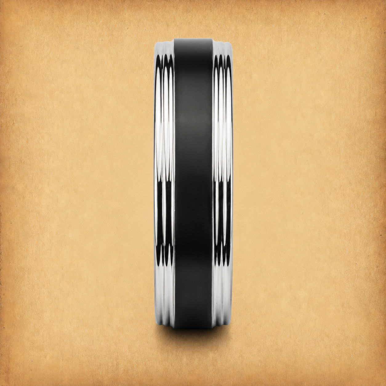 Steel Black Center Band