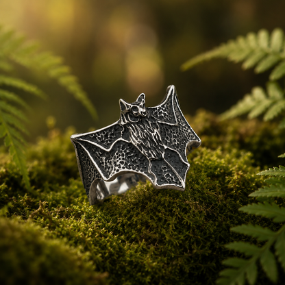 Steel Flying Bat Ring