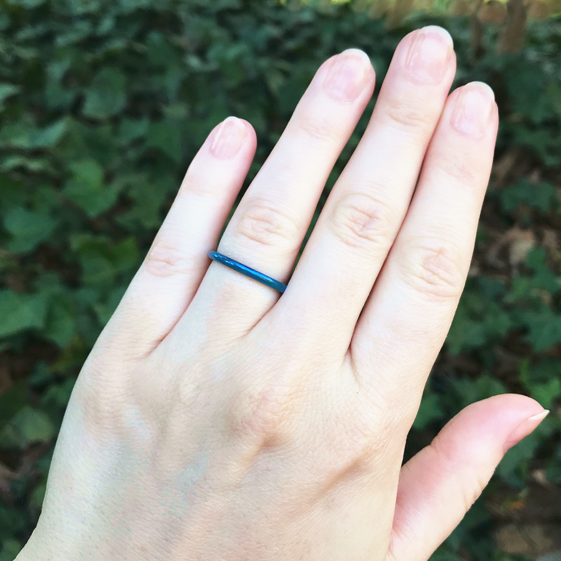 Narrow Blue Ring