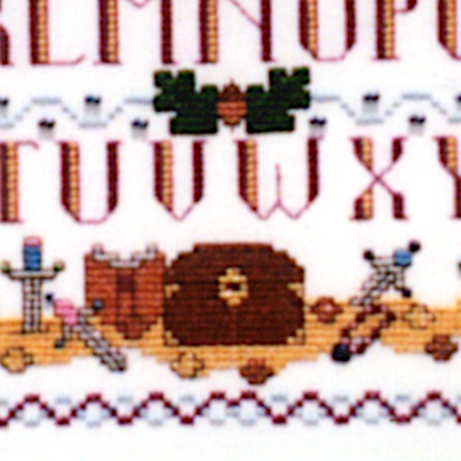 Sleeping Dragon Sampler Cross Stitch Pattern