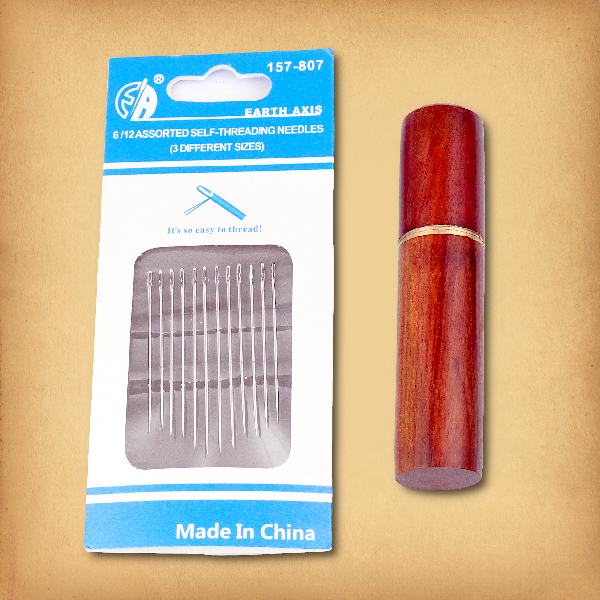 Wooden Needle Case