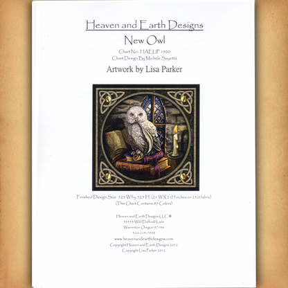 "Literary Owl" Cross Stitch Pattern