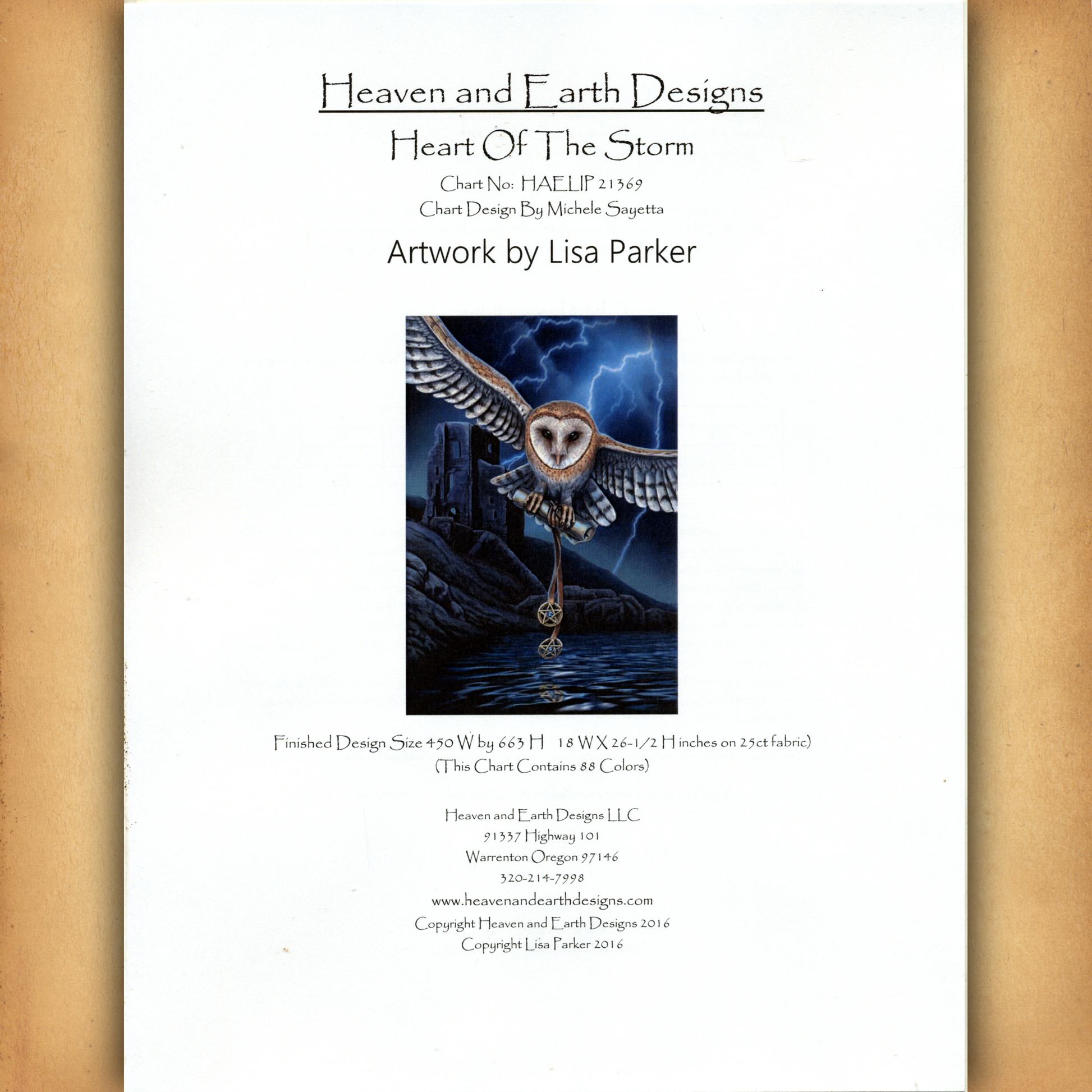 Heart of the Storm Cross Stitch Pattern