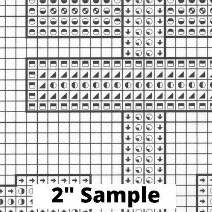 Aegishjalmr, Viking Rune Cross Stitch Pattern