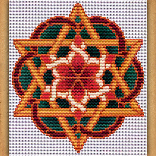 Christmas Star Cross Stitch Pattern