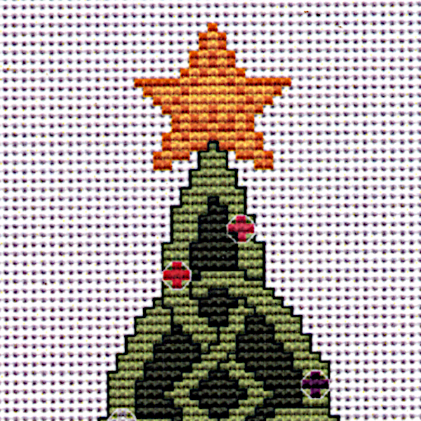 Celtic Christmas Tree Cross Stitch Pattern