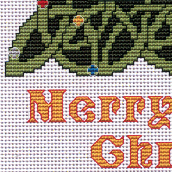 Celtic Christmas Tree Cross Stitch Pattern