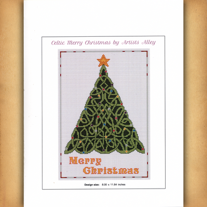 Celtic Christmas Tree Cross Stitch Pattern
