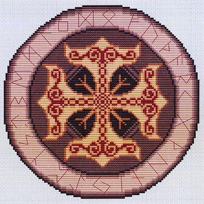 Thor's Shield Cross Stitch Pattern