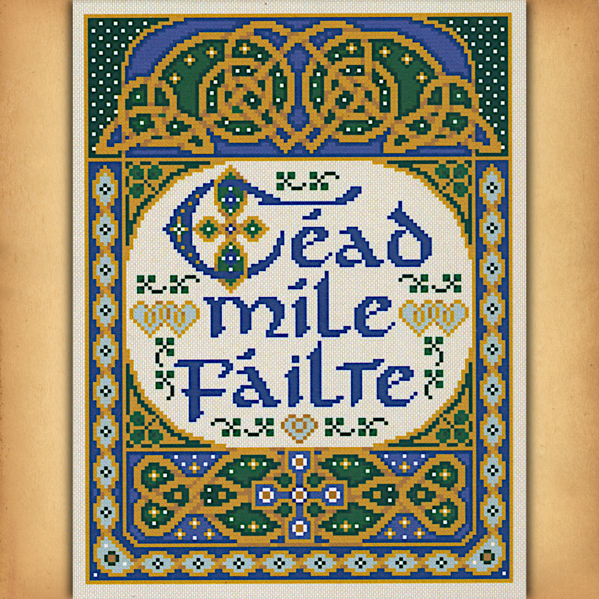100,000 Welcomes Cross Stitch Pattern