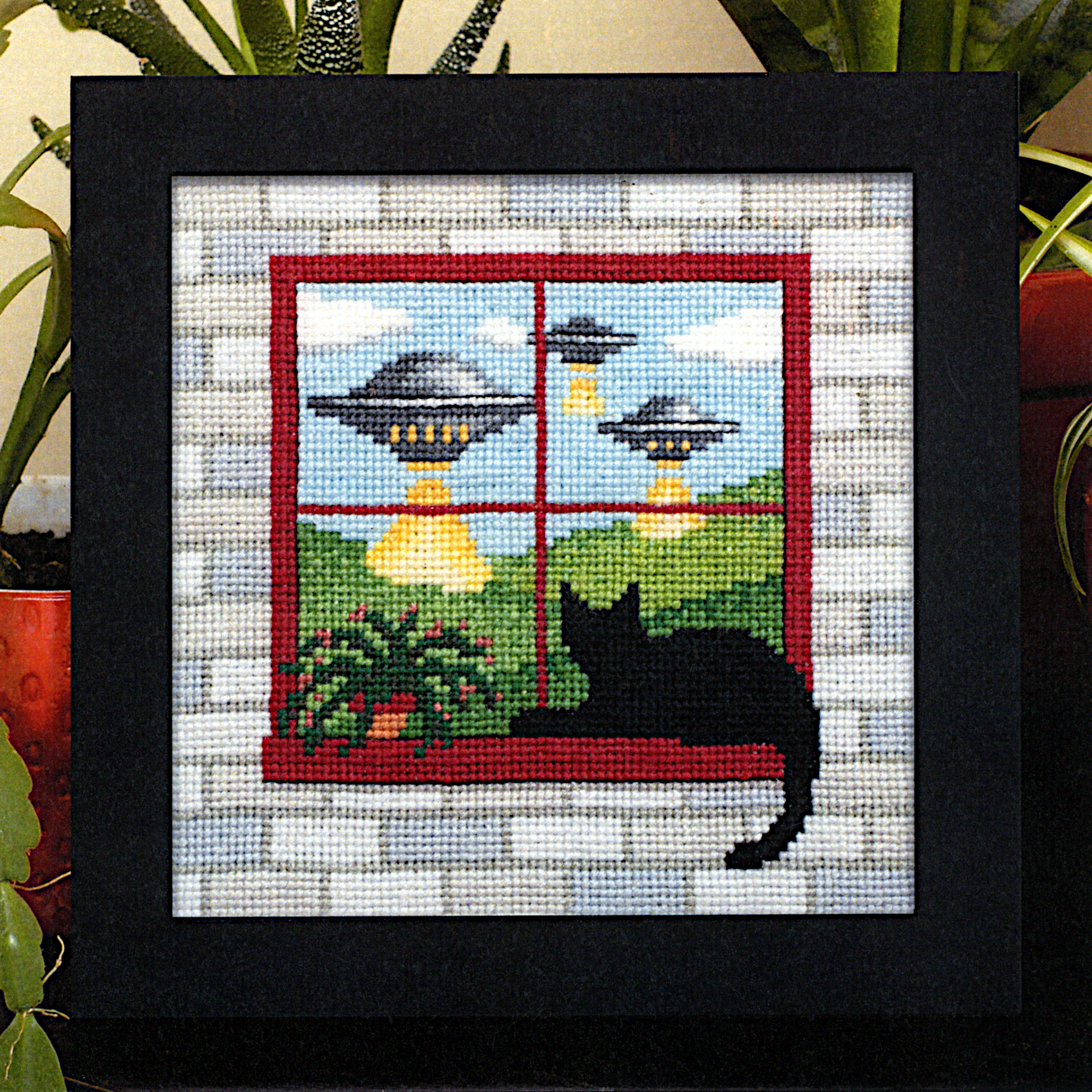 "What the Cat Saw: Close Encounters" Cross Stitch Pattern