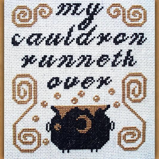 "My Cauldron" Cross Stitch Pattern