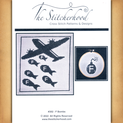 F Bombs Cross Stitch Pattern