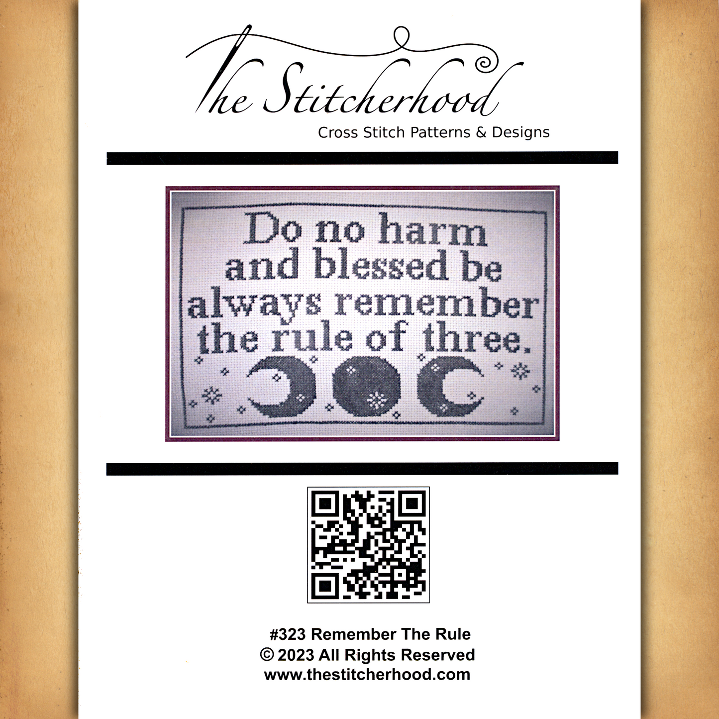 Remember the Rule Cross Stitch Pattern