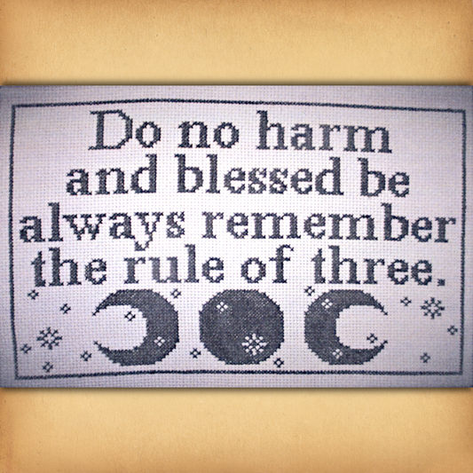 Remember the Rule Cross Stitch Pattern