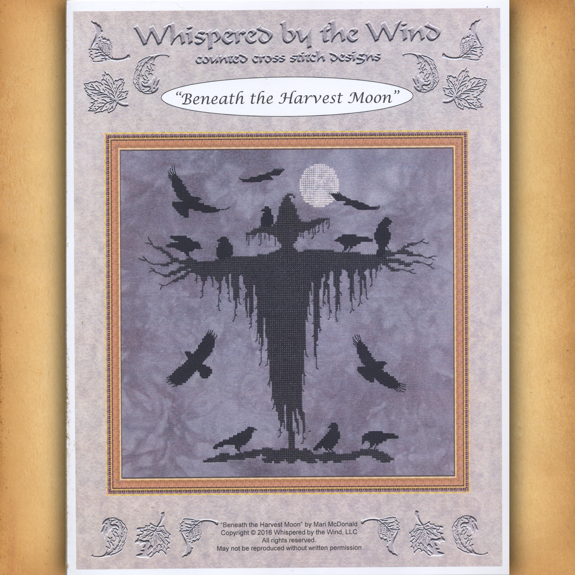"Beneath the Harvest Moon" Cross Stitch Pattern