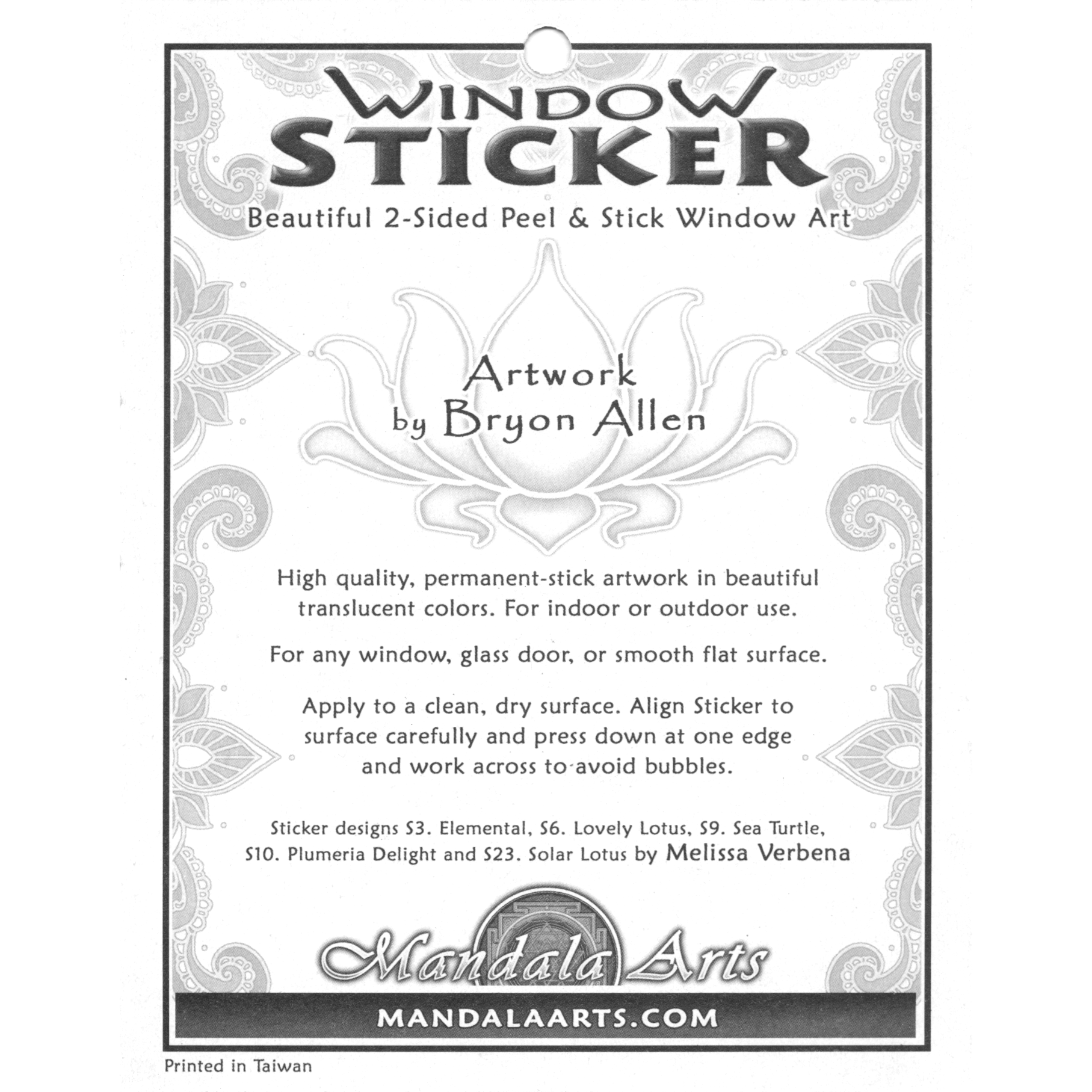 Spring Sprite Window Sticker