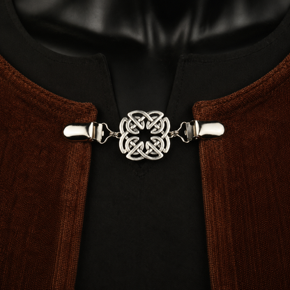 Square Celtic Knot Cloak Clasp