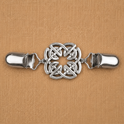 Square Celtic Knot Cloak Clasp