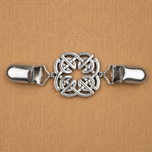 Square Celtic Knot Cloak Clasp