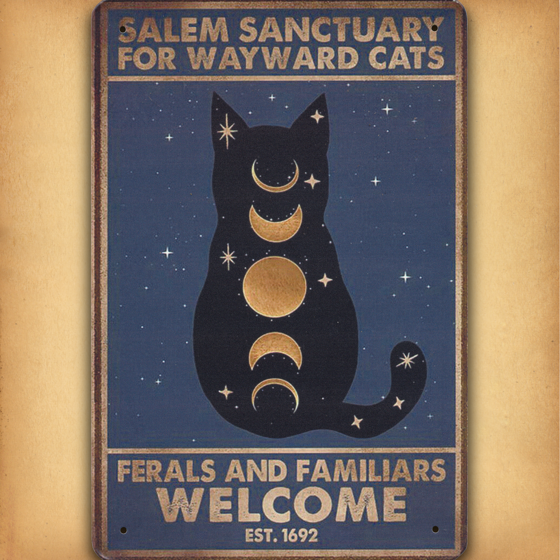 Wayward Cats Tin Sign