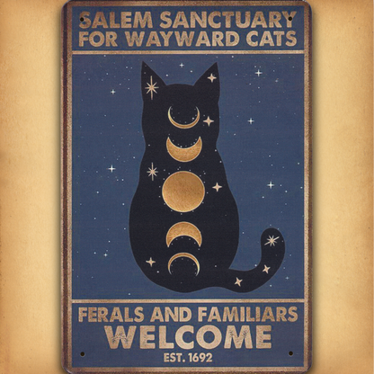Wayward Cats Tin Sign