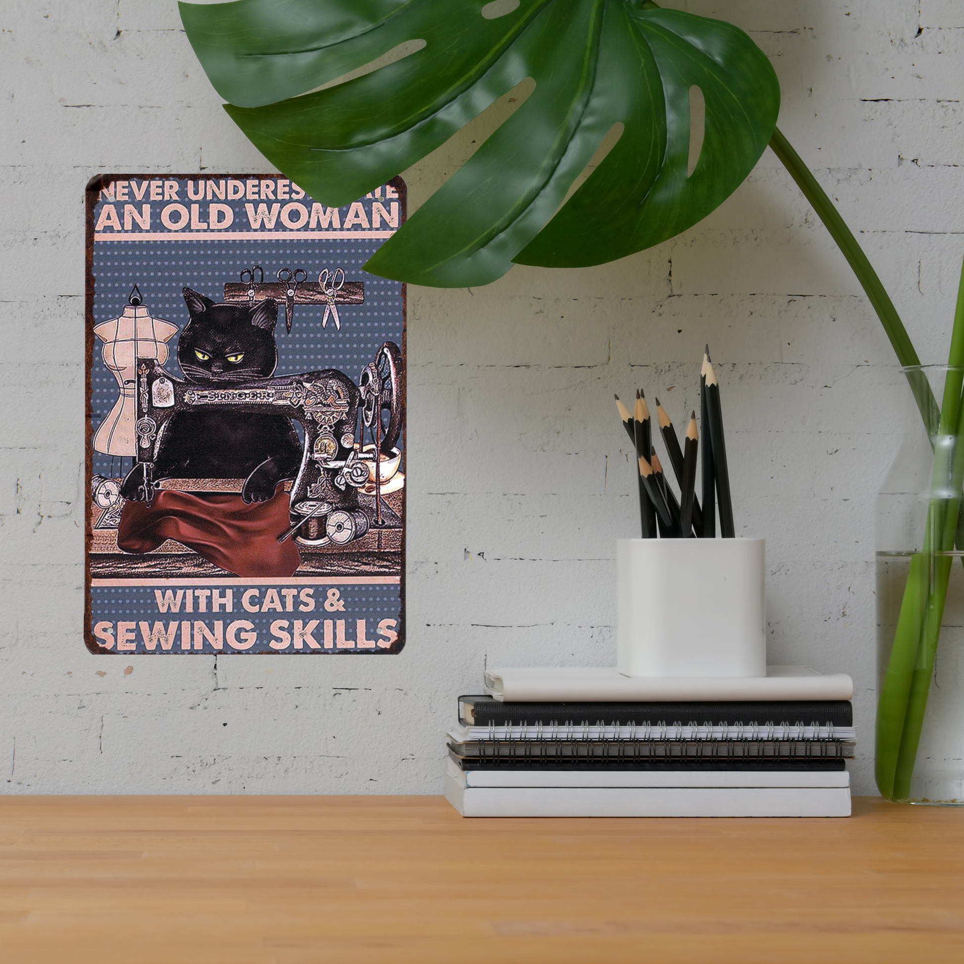 Sewing Skills Tin Sign