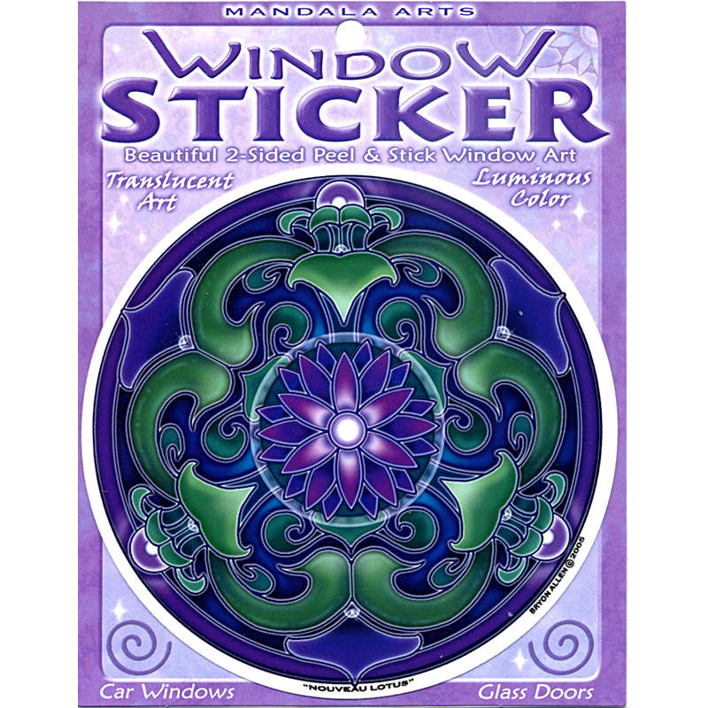 Nouveau Lotus Window Sticker