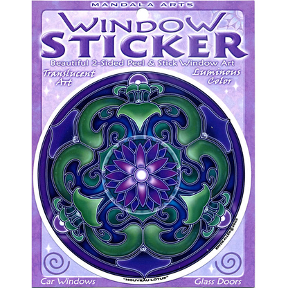 Nouveau Lotus Window Sticker