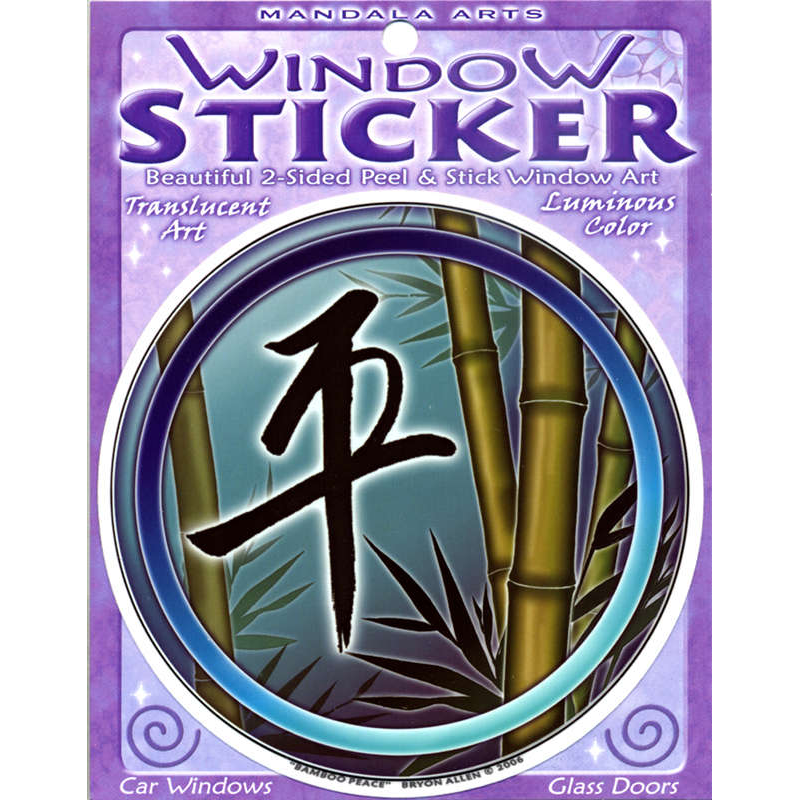 Bamboo Peace Window Sticker