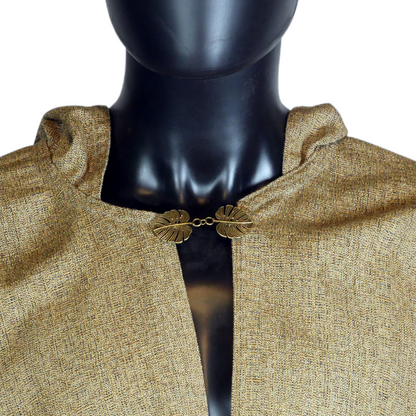 Light Brown Full Circle Cloak with Hood and Pockets (Copy)