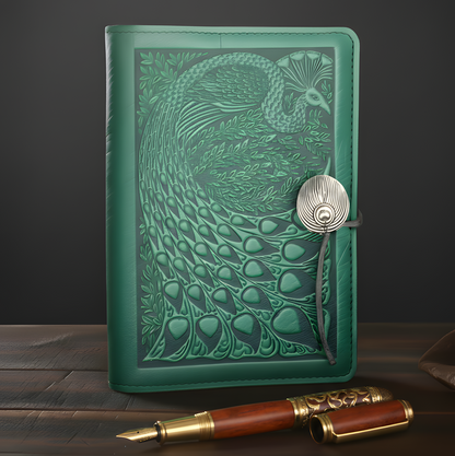 Peacock Leather Journal