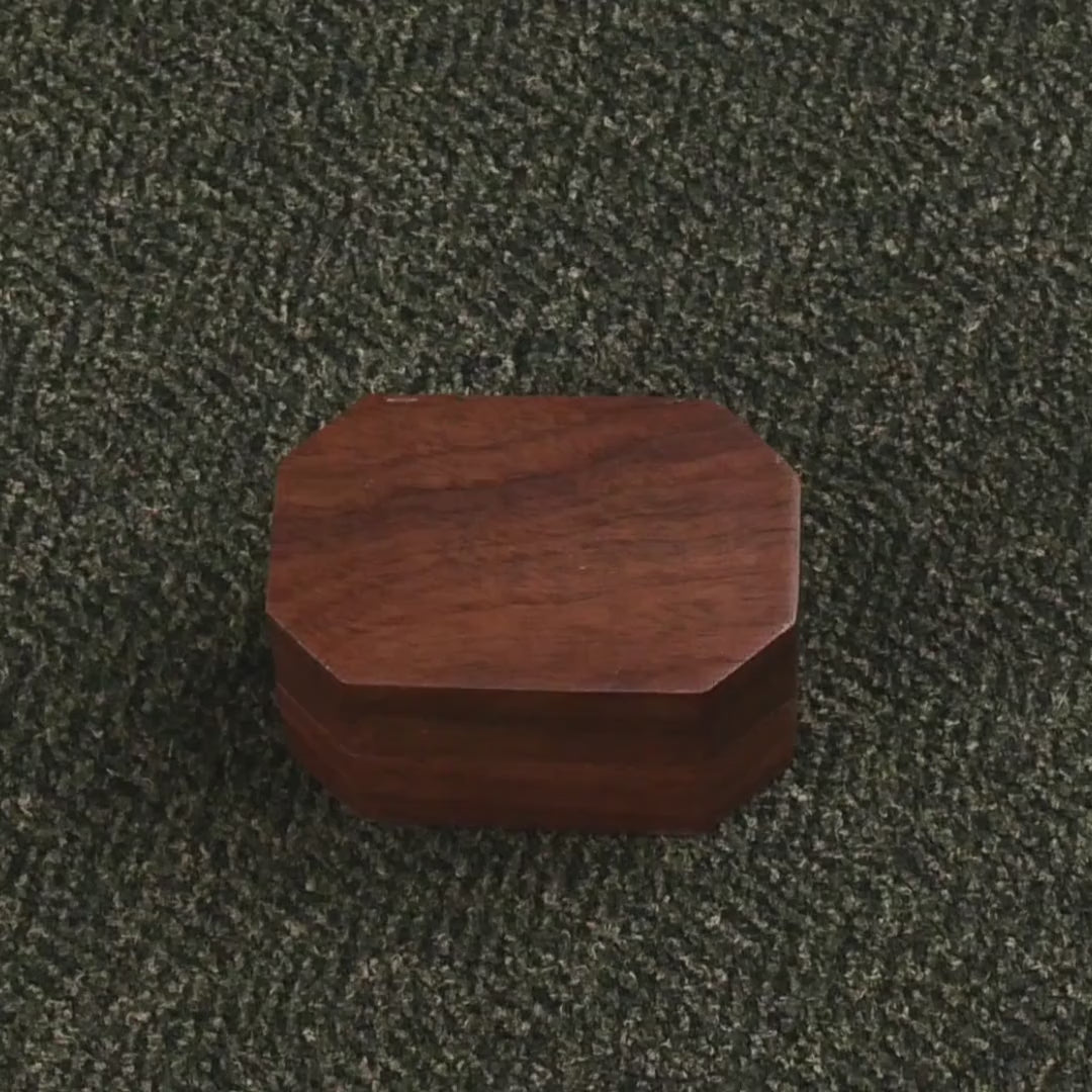 Octagonal Wooden Ring Box