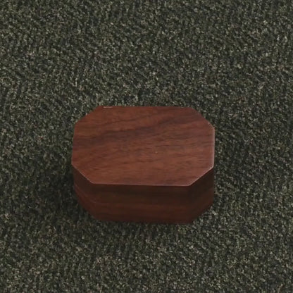 Octagonal Wooden Ring Box
