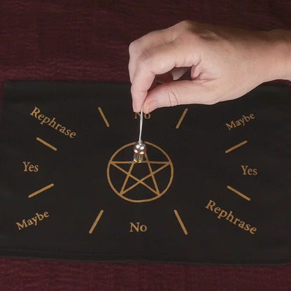 Hidden Chamber Divination Pendulum with Copper and Brass Accents