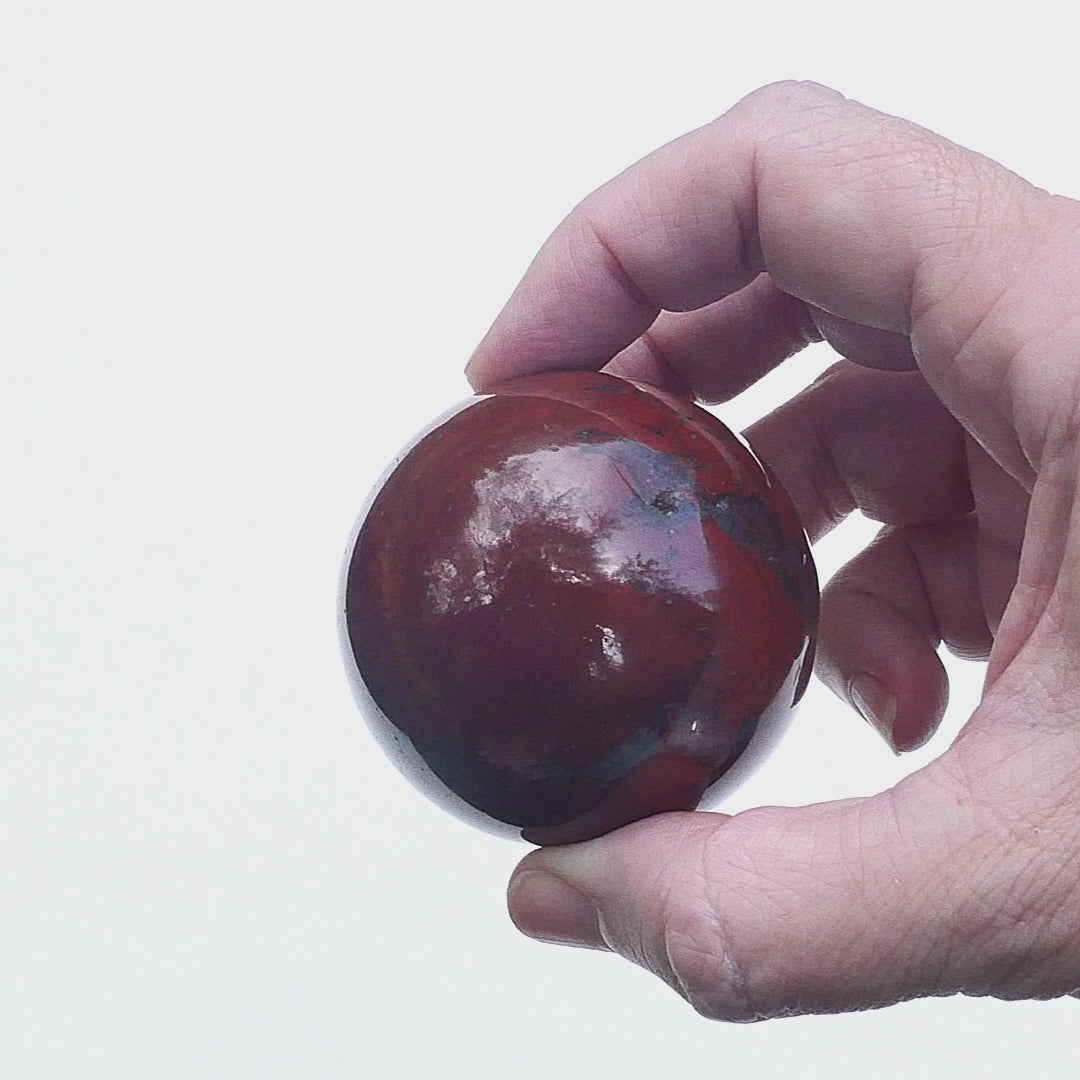 Polished Brecciated Jasper Sphere #1