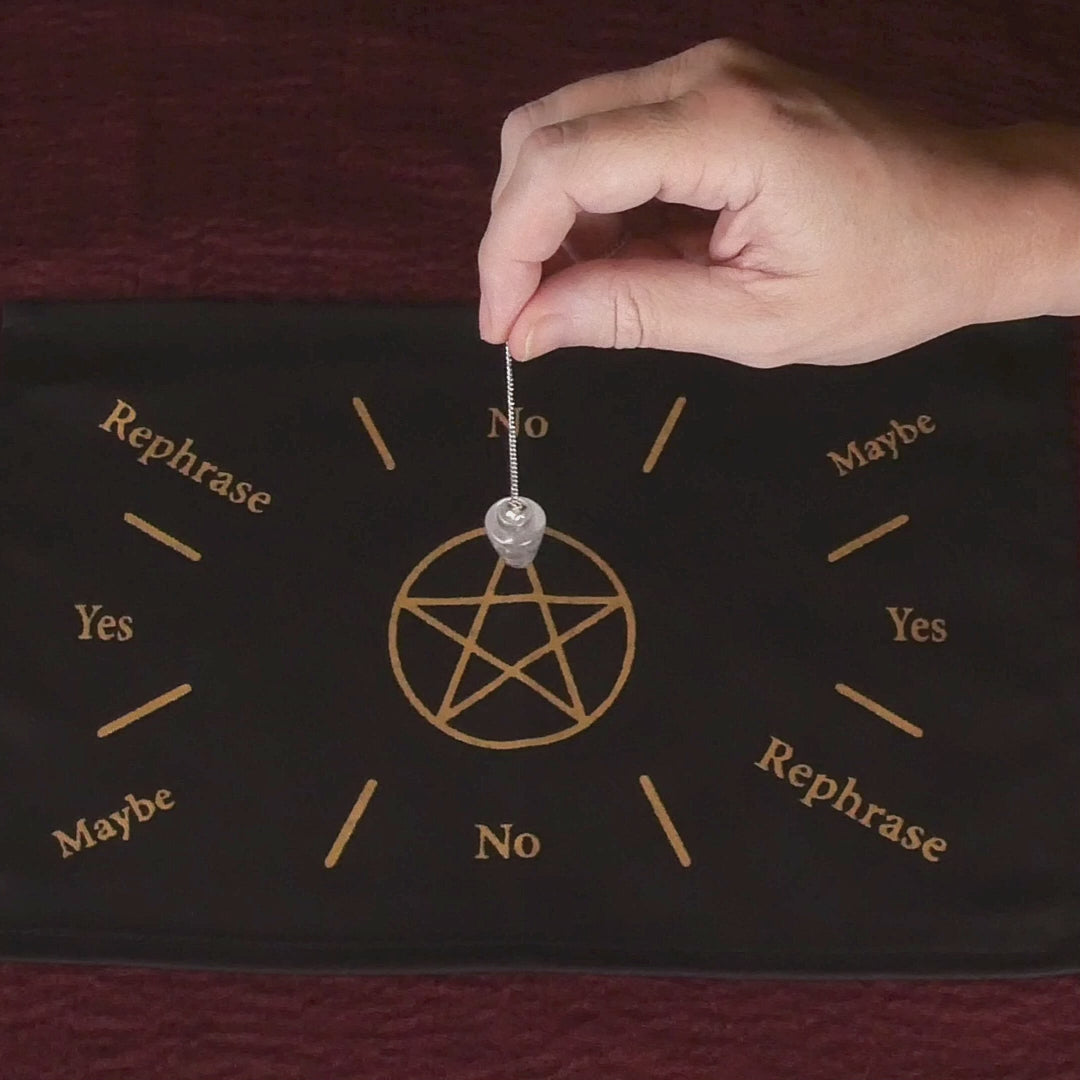Polished Clear Quartz Divination Pendulum