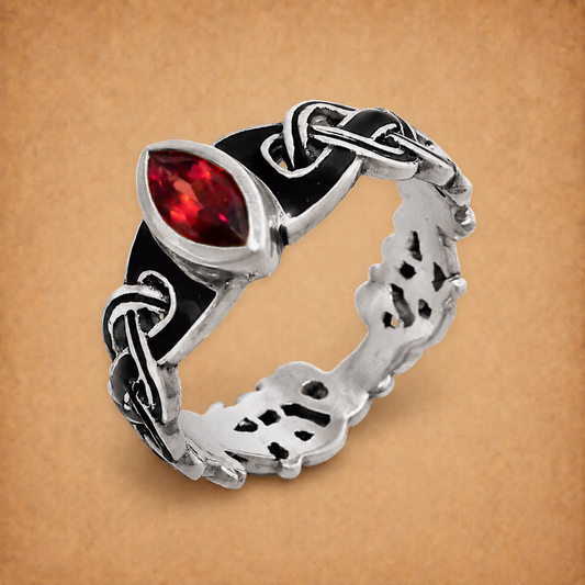 Silver Celtic Fire Ring