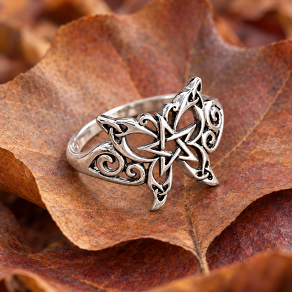 Silver Celtic Butterfly Ring