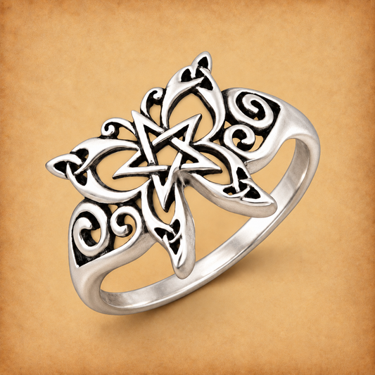 Silver Celtic Butterfly Ring